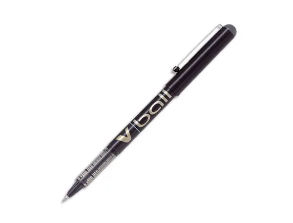 Roller pilot vball 7 écriture moyenne 0.5mm encre liquide niveau visible régulateur débit clip métal coloris noir — Non…