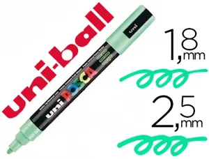 Marqueur posca pc5m gouache encre inodore toutes surfaces pointe moyenne conique couleur opaque couvrante vert clair — Non…