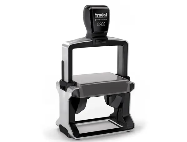 Timbre trodat metal line 5208 monture seule 68x48 10 lignes maximum coloris noir — Non classé