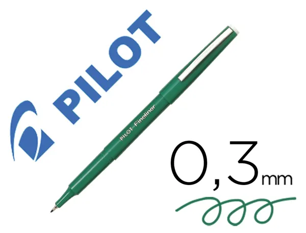 Stylo-feutre pilot fineliner écriture fine 0.3mm pointe polyacétate baguée encre liquide permet copies carbone vert — Non…