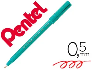 Feutre roller ball pentel r50 bille pointe plastique écriture moyenne 0.4mm coloris rouge — Non classé