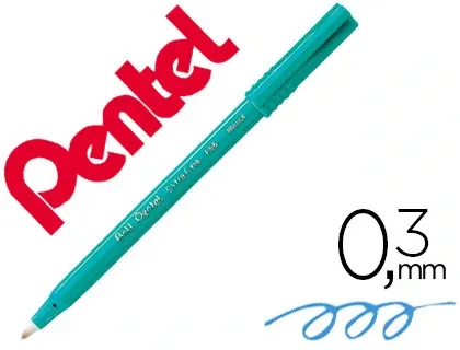 Feutre roller ball pentel r56 bille pointe plastique écriture fine 0.3mm coloris bleu — Non classé