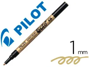 Marqueur pilot feutre permanent encre métallique pointe finenon biseautée 4mm or — Non classé