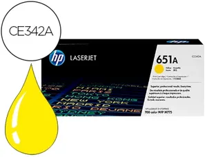 Toner laser original hp 651a 16000 p jaune — Non classé