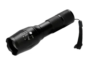 Lampe torche q-connect télescopique aluminium éclairage 5 niveaux bouton arret 3 piles aaa fournies coloris noir — Non classé