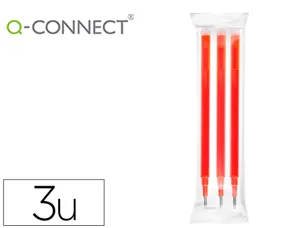 Recharge roller q-connect encre effacable couleur rouge set de 3u — Non classé
