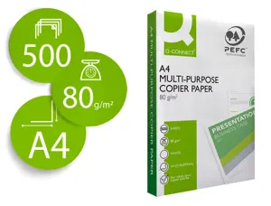 Papier q-connect a4 80g/m2 multifonction 500 feuilles    160 cie — Non classé
