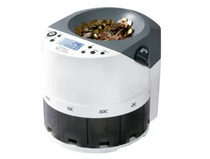 Compteuse trieuse monnaie q-connect electronique        450u/minute capacite 1000u    290x310x290mm 6,3kg — Non classé