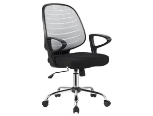 Chaise bureau q-connect rotative base metal maille    maximum supporte 130kg        920+80x580x600mm coloris gris — Non…