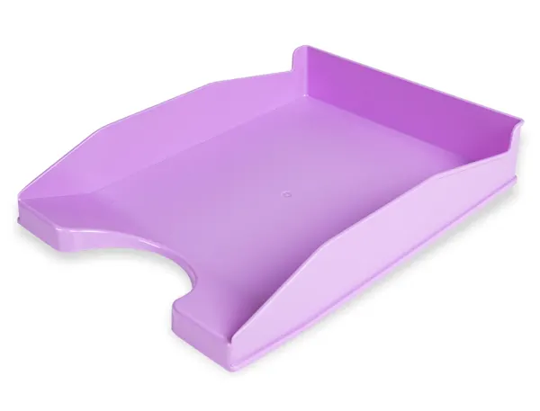 Corbeille a courrier q-connectpolypropylene documents a4+ 240x320mm empilable 350x255x65mm lavande opaque — Non classé