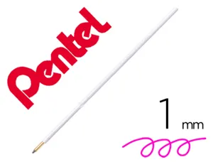 Recharge pour stylo-bille retractable pentel bx470 izee pointe large 1mm encre rose   sachet 2 unites — Non classé