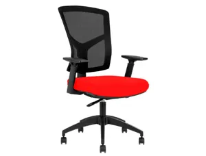 Siege de bureau mt international mt407 dossier   en resille noir reglable      mecanisme synchrone rouge — Non classé