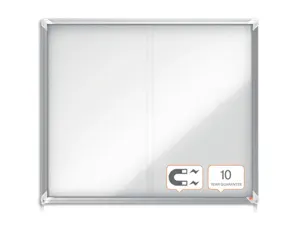 Vitrine d interieur nobo premium plus a4 porte         coulissante verre securite    fond magnetique inscriptible — Non…