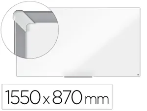 Tableau blanc nobo widescreen 70/' emaille cadre mince       systeme invisamount fixation  masquee 155x87cm — Non classé