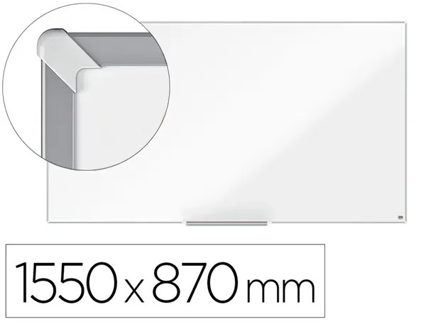 Tableau blanc nobo widescreen 70/' emaille cadre mince       systeme invisamount fixation  masquee 155x87cm — Non classé
