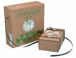 Kit de cerclage boite distributrice rouleau         feuillard polypropylene       12mmx750m 250 boucles — Non classé