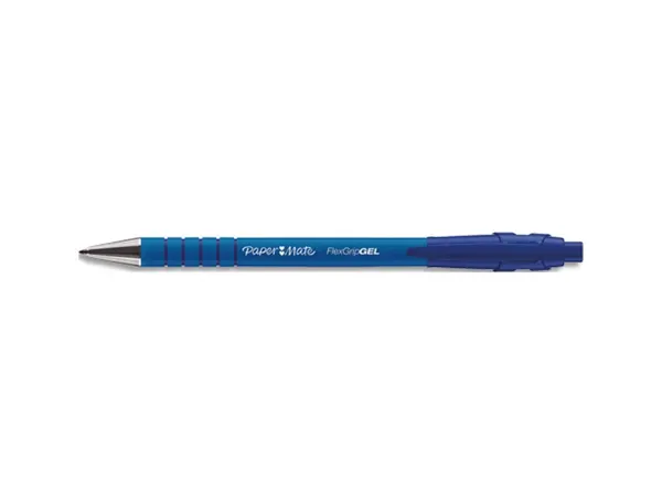 Stylo-bille paper mate flexgrip retractable encre    gel pointe 0.7mm couleur bleu — Non classé