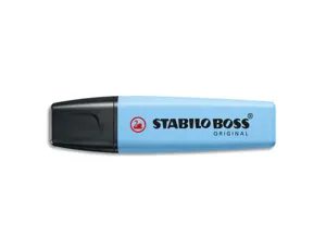 Surligneur stabilo boss original pastel encre base    eau pointe biseautee largeur  trace 2/5mm coloris fraicheur — Non…