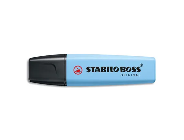 Surligneur stabilo boss original pastel encre base    eau pointe biseautee largeur  trace 2/5mm coloris fraicheur — Non…