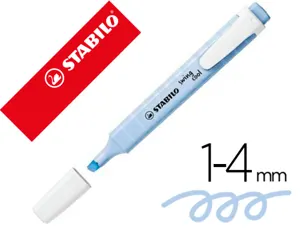 Surligneur stabilo swing cool pastel edition format stylo   pointe biseautee trace 1/4mm  clip coloris nuage de bleu — Non…