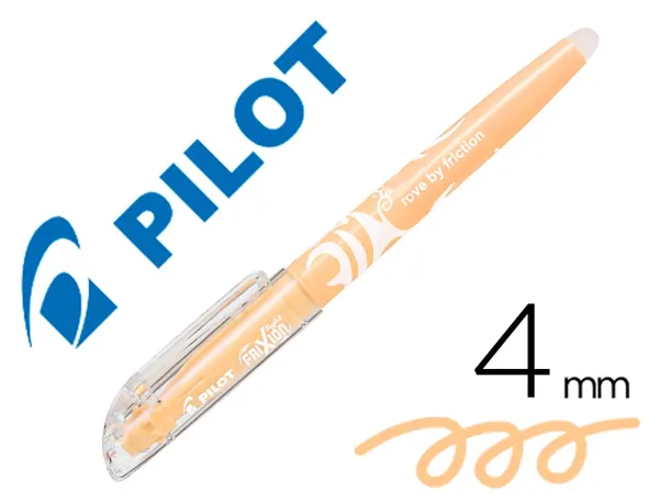 Surligneur pilot frixion light natural effacable       pointe moyenne biseautee      coloris orange clair — Non classé
