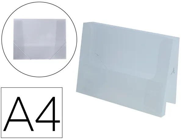 Boite classement liderpapel polypropylene 750             microns dos rigide 50mm a4    210x297mm coloris transparent — Non…