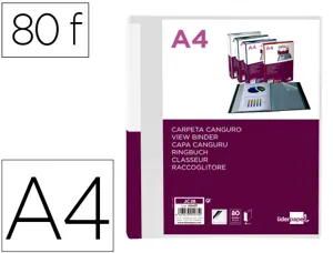Protege-documents liderpapel personnalisable kangourou     polypropylene 80 pochettes    fixes a4 coloris transparent — Non…