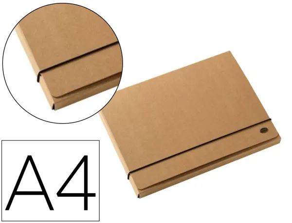 Pochette multo kraft carton 3 rabats a4 fermeture elastique — Non classé