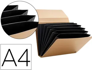 Classeur-trieur multo kraft carton 7 compartiments a4     fermeture elastique — Non classé