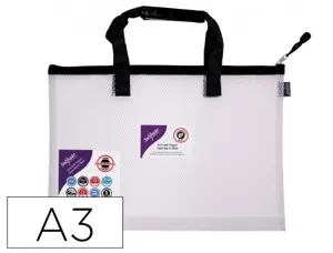 Sac zippe snopake eva mesh hc project zippa bag a3 30 microns poignee couverture surface lisse coloris anse noir — Non classé