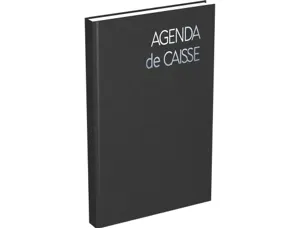 Agenda lecas caisse perpetuel 14x22cm 1 jour/page français  coloris noir — Non classé