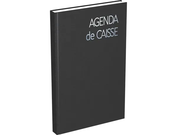 Agenda lecas caisse perpetuel 14x22cm 1 jour/page français  coloris noir — Non classé