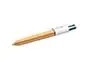 Stylo-Bille Bic 4 Couleurs Festif Retractable Rechargeable Pointe Moyenne 1mm Corps Large Blanc/Dore — Fournitures — vue 2