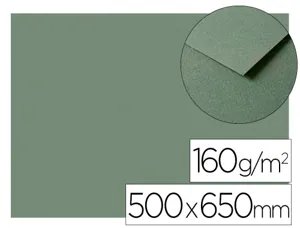 Papier dessin clairefontaine a grain 160g 1 surface        grainee 1 lisse 50x65cm       paquet 25f coloris vert ocean —…
