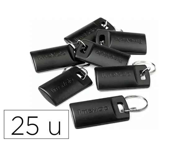 Porte-cles rfid timemoto rf-110 proximite key fob      125khz distance lecture 7cm   coloris noir pack 25 unites — Non classé