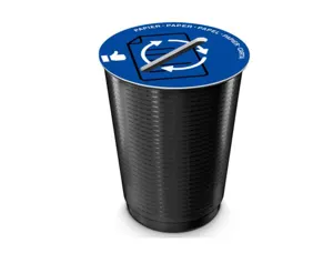Couvercle cep tri selectif papier adaptable sur maxi     corbeille ouverture centrale  coloris bleu — Non classé