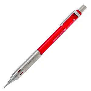 Porte-mines pentel graphgear 300 canon fixe 4mm mine 0,9mm grip metal gomme avec capuchoncorps metal coloris rouge — Non…