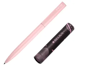 Stylo-bille belius rocket b monochrome sans agrafe encre bleue coloris rose dans coffret cadeau original cylindrique — Non…