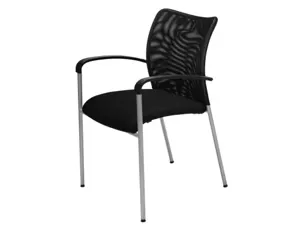 Fauteuil de visiteur mt international 3157 dossier    reglable resille noir — Non classé