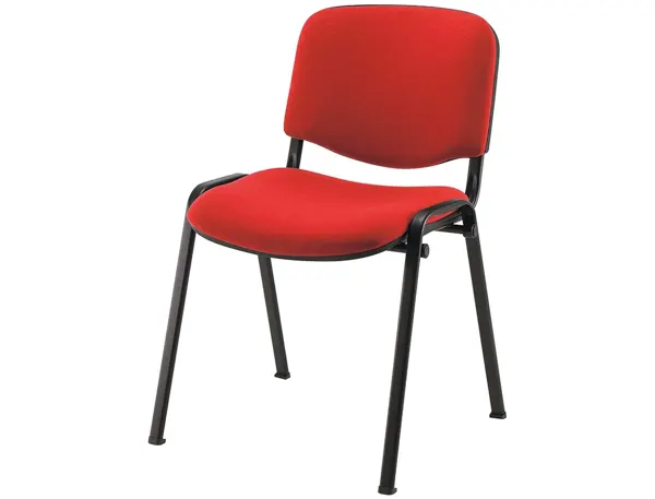 Chaise visiteur mt international pied noir rouge — Non classé