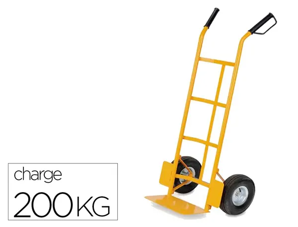 Diable viso manutention 1100x461x55mm pelle acier     roues caoutchouc charge       maximale 200kg — Non classé