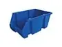 Bac A Bec Viso Polypropylene Empilable Resistant Grande Ouverture Porte-Etiquette 33,5x21,5x15 cm 10l Bleu —… — vue 2