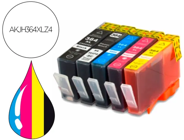 Cartouche d'encre compatible hp 364xl 750 p pack — Non classé