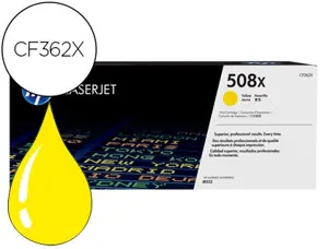 Toner laser original hp 508x 9500 p jaune — Non classé