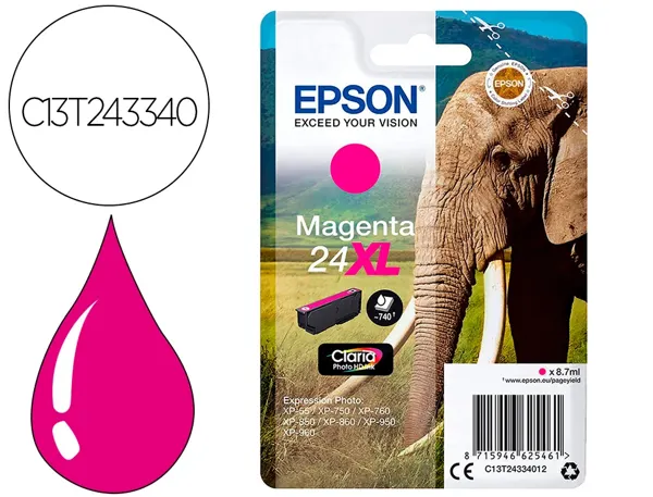 Cartouche d'encre original epson 24xl magenta — Non classé