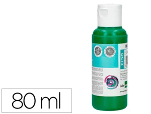 Peinture acrylique liderpapel coloris vert fonce bouteille  80ml — Non classé