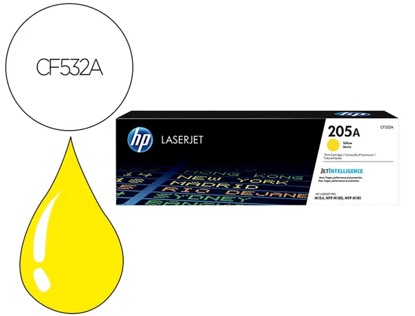 Toner laser original hp 205a 900 p jaune — Non classé