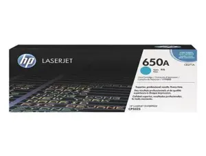 Toner laser original hp 650a 15000 p cyan — Non classé