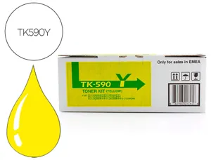 Toner laser original kyocera tk-590y 5000 p jaune — Non classé