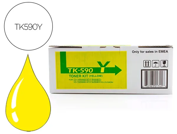 Toner laser original kyocera tk-590y 5000 p jaune — Non classé